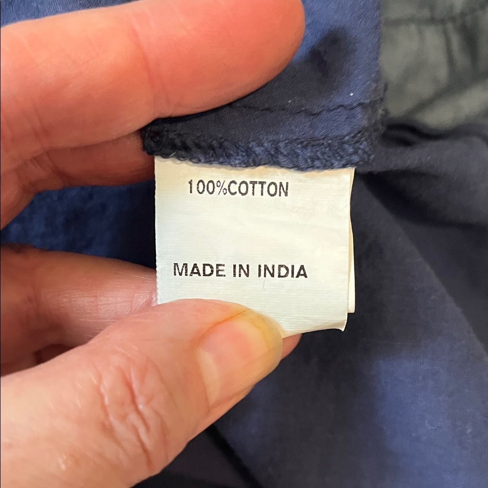 Eshakti Custom Cotton Denim Blue Women's Dress - Picture 13 of 13